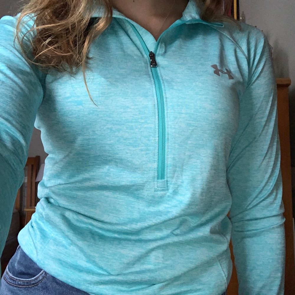 NWOT Under Armour Blue Zip Up